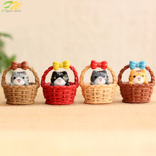 (4pcs/lot) Cheese cat miniature figurines toys cute lovely Model Kids Toys 3cm PVC japanese anime children figure world 160325 2024 - buy cheap