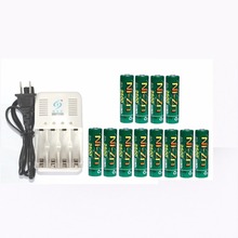 12Pcs NiZn Ni-Zn 1.6V AA 2500mWh Rechargeable Battery + NiZn smart Charger 2024 - buy cheap