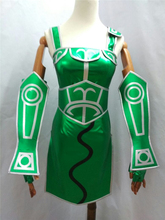 Униформа для игры, зеленое платье, костюм для косплея, Женский Рождественский Костюм 2024 - купить недорого