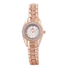 Часы наручные SOXY женские с браслетом, роскошные модные полностью стальные, из розового золота 2024 - купить недорого