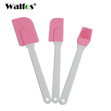 WALFOS Food Grade 3 Pcs/Set Silicone Cream Spatula Cream Brush Baking Oil Brush Mixing Shovel Butter Scraper Flour Scrapers 2024 - buy cheap