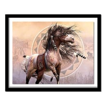 New Full Square Diamond 5D DIY Diamond Painting "horse" Embroidery Cross Stitch Rhinestone  Painting Home Decor Gift 2024 - buy cheap