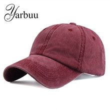 [YARBUU]Brand baseball caps 2017 new fashion solid jeans Hats Sunscreen Baseball Cap Men or Women casquette bone hip hop caps 2024 - buy cheap