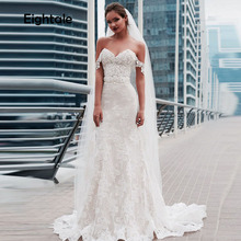 Sparkles-vestido de noiva 2019, vestidos de casamento, fantasia de sereia, com apliques de rendas, boho, princesa 2024 - compre barato