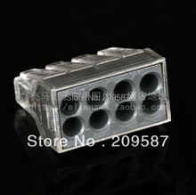 10 Cable Terminal Block Wire Spring Connector 8 Pin Push Clamp Solderless 2024 - buy cheap