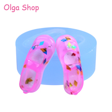 FYL705 Baby Girl Shoe sandal Silicone Fondant Soap 3D Cake Mold Cupcake Jelly Candy Chocolate Decoration Baking Tool Moulds 2024 - buy cheap