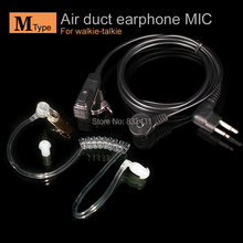 Tubo de aire, auricular con micrófono para Motorola GP88, GP88S, GP200, CP88, GP2000, GP3688, HYT, TC-510, tipo M, 2 pines 2024 - compra barato