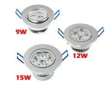 Luminária embutida de teto, 9w 3x3w 12w 4x3w 15w 5x3w, lâmpada embutida para parede, luz branca fria, quente 2024 - compre barato