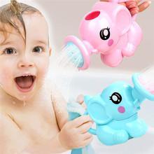 Elefante de plástico recém nascido rega pote banho brinquedos bonito do bebê dos desenhos animados do bebê banho chuveiro ferramenta água brinquedos para crianças 2024 - compre barato