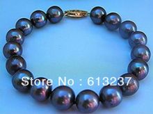 ¡Envío gratis! pulsera de perlas negras AAA TAHITIAN de 2014 "MY4513 de 8-9MM diy de estilo moderno 7,5 2024 - compra barato