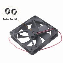 5 Pcs Gdstime 14cm DC 12V 140x140x25mm Ball Bearing High Speed Computer Case CPU Brushless Cooling Fan 140mm x 25mm 2Pin 14025B 2024 - buy cheap