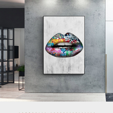 Abstract Sexy Lips Wall Art Paintings Print On Canvas Posters And Prints Graffiti Art Canvas Prints Art Pictures Home Decor 2024 - buy cheap