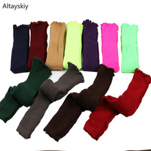 Leg Warmers Women Korean Style All-match Winter Warm Trendy Womens Long Over The Knee Simple Female Knee-stocks Leisure Colorful 2024 - buy cheap