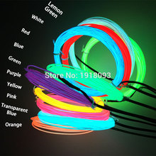 Hot sales 1.3mm 1Meter  2 Pieces EL Wire Set String Lights Glowing products For Wedding,Festival and party decoration 2024 - buy cheap