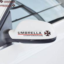 Aliauto 2 x Umbrella Corporation Reflective Car RearView Mirror Sticker And Decal Accessories for Volkswagen Peugeot Renault 2024 - buy cheap