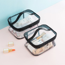 BONAMIE Women Transparent PVC Cosmetic Case Bag Fashion Waterproof Wash Toiletry Bag Female Travel Organizer Makeup Bag 2024 - buy cheap