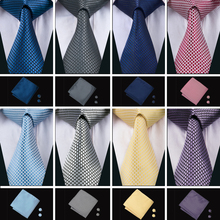 Corbata de seda para hombre, conjunto de 16 lazos de colores, corbata de cuello de 100% a la moda, juego de gemelos y pañuelo para boda, fiesta y negocios, novedad de 2018 2024 - compra barato
