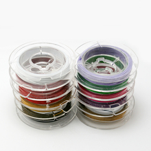 Novedad, cable de acero, accesorios de joyería DIY, 0,38mm, color natural y mezcla de colores aleatorios 2024 - compra barato