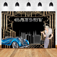 NeoBack-Fondo de estilo años 20 del gran Gatsby para fotografía de chica, Flapper, Retro, Vintage, fiesta de Gatsby 2024 - compra barato