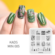 KADS Beach style nail stamp design Nail Art Stamp Template Image For nail art template stamp stamping painting varnish 2024 - buy cheap
