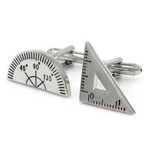 Triangle Ruler Protractor Cufflinks for Mens Cuff Links Wedding 2024 - buy cheap