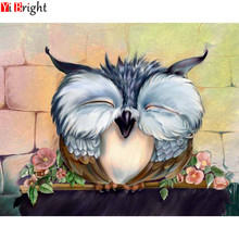 5d diy full square drill diamond painting embroidery Cartoon cute owl Cross Stitch Rhinestone mosaic Home decor gift XY1 2024 - buy cheap