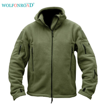 WOLFONROAD Men's Winter Fleece Jacket Military Tactical Jacket Outdoor Thermal Hiking Camp Jacket Coat Hunting Sport Clothes Men 2024 - buy cheap