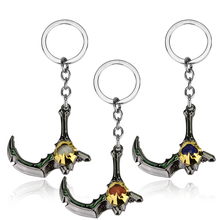 dongsheng jewelry DOTA 2 Keychain Weapon Sickle Blade Pendant Key Chain Metal Keyrings sleutelhanger llaveros 2024 - buy cheap