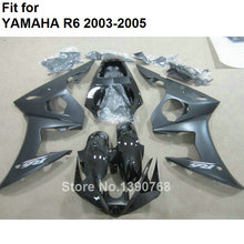 Juego de carenado de motocicleta, carenado de plástico negro mate para Yamaha YZF R6 2003 2004 2005, 04 05 03 BC84 YZFR6, nuevo 2024 - compra barato