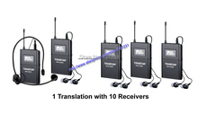 Takstar WTG-500 Wireless Acoustic Transmission System Tour Guiding Simultaneous Translation Audio(1 transmitter +10 receivers) 2024 - buy cheap