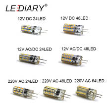 LEDIARY 10PCS LED G4 Bulb Mini Corn Bulb DC12V AC/DC12V  220V 24LED/48LED/64LED Cold/Warm White 1W LED Can Replace 10W Halogen 2024 - buy cheap