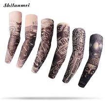 1PC New Nylon Elastic Skull Tattoo Sleeve for Cool Men Fake Temporary Designs Body Arm Stockings Tatoo Men Women Drop shipping 2024 - buy cheap