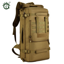 Mochila militar impermeável de náilon, mochila multifuncional masculina 50 l para notebook e aeronave, de marca 2024 - compre barato