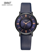 IBSO Women Leather Watches 2019 Top Brand Luxury Quartz Ladies Wrist Watch Reloj Mujer Women's Day Gift For Women #8281L 2024 - buy cheap