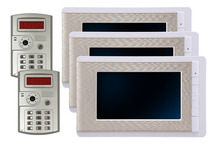 Interfone com vídeo e monitor de lcd, para portas, com fio, dois ou três unidades 2024 - compre barato