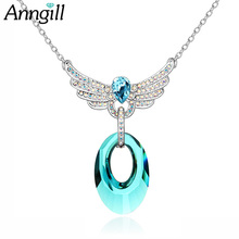 High Quality Crystal From Swarovski Wings Statement Necklace Choker Luxury Ladies Necklaces Bijoux Femme Jewellery Love Gift 2024 - buy cheap