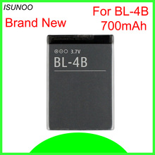 Isunoo-bateria para celular nokia, 3.7, 6111, 7370, 7373 e 7500 mah, 4b, bl4b, 700 v 2024 - compre barato