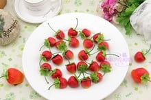 Artificial strawberry plastic strawberry mini fruit model kitchen cabinet at home decoration photography props child 2024 - buy cheap