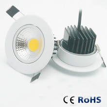 5W 7W 9W 12W Dimmable LED Downlight 110v 220v Spot LED DownLights Wholesale Dimmable cob LED Spot Recessed down lights white 2024 - buy cheap
