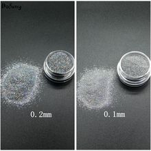 2g/Box Holographic Laser Silver Color Shining Nail Glitter Dust Powder for Nail Art Decoration Glitter 2024 - buy cheap