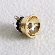 Sell Free Shipping guitar parts 2pcs/pack round guitar cup jack plate Gold color guitar jack socket 2024 - buy cheap