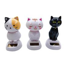 Solar Powered Dancing Animal Cat Swinging Animated Bobble Dancer Toy Car Decor Cat Car-styling 2024 - buy cheap