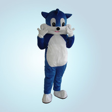 Костюм талисмана синего кота, костюм талисмана кота, нарядное платье, Рождественский костюм для костюмированной вечеринки на Хэллоуин 2024 - купить недорого