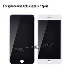 Pantalla táctil LCD para móvil, montaje de digitalizador de repuesto, color blanco o negro, sin píxeles muertos, para iphone 5s, 5c, 6 plus, 6s, 7 2024 - compra barato