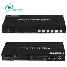 HDMI 4x1 Quad Multi-Viewer с бесшовным переключателем и расширенной поддержкой 50 м HDMI 1,3 HDCP 1,2 PIP IR RS232 2024 - купить недорого