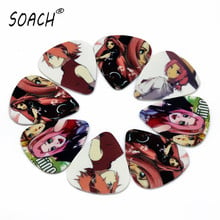 SOACH 10pcs 0.71mm Newest Cartoon two side earrings pick DIY design guitar accessories pick guitar picks for Guitar Accessories 2024 - buy cheap