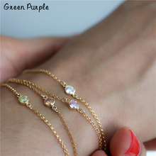 Zircon Bracelet Handmade Gold Wrap Jewelry Charm Boho Bracelet Vintage Bracelet Minimalism Bangles 2024 - buy cheap