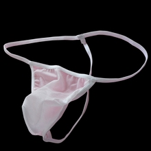 Cueca masculina gay fio dental transparente, roupa íntima masculina fio dental transparente fio trançado respirável 2024 - compre barato