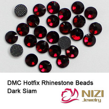 Dark Siam DMC Hotfix Rhinestones For Garment Accessories Flatback Glue Back Iron On Strass Stones DIY Wedding Clothes Supplies 2024 - buy cheap