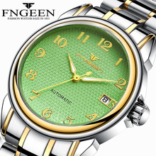 FNGEEN-Reloj de pulsera para hombre, luminoso, mecánico, con correa de acero inoxidable, automático, de lujo, 2020 2024 - compra barato